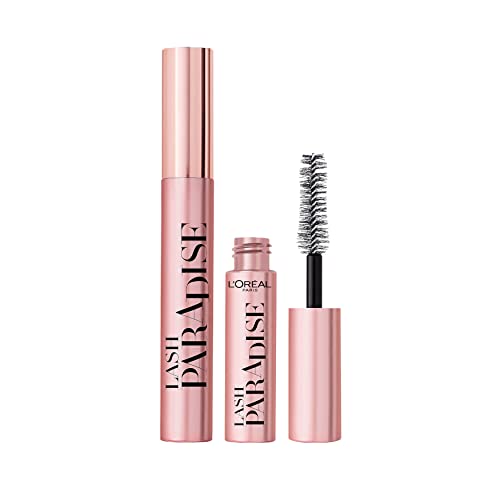 L'Oréal Paris Intense Volume Mascara, Volumising and Lengthening, Infused with Castor and Floral Oils to Condition Eyelashes, Suitable for Sensit