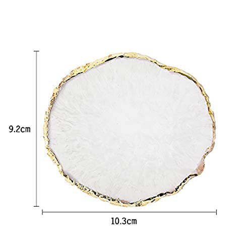 Nail Art Palette, Resin Nail Art Palette, Makeup Mixing Palette Nail Art Painting Nail Tech Supplies Resin Nail Art Palette DIY Tool Gold Edge Wh