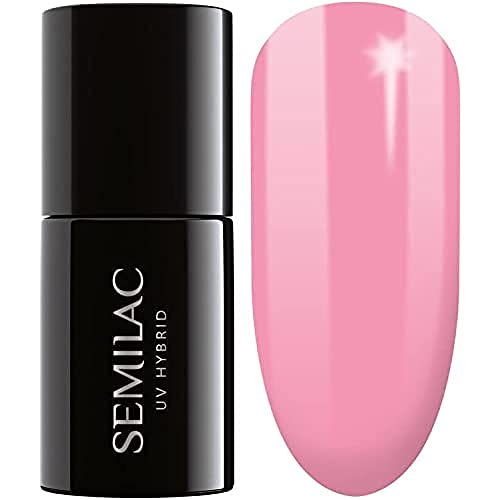SEMILAC Gel Nail Polish | Long Lasting and Easy to Apply | Perfect for Home and Professional Manicure and Pedicure - 002 Delicate French UV Gel N