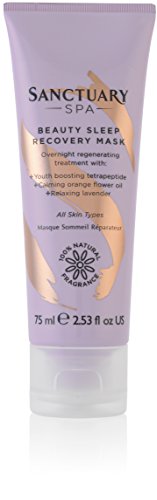 Sanctuary Spa Face Mask, Leave On Beauty Sleep Recovery with Lavendar, Vegan, 75 ml