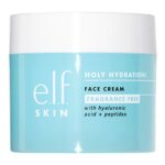 e.l.f., Holy Hydration! Face Cream - Fragrance Free, Smooth, Non-Greasy, Lightweight, Nourishing, Moisturizes, Softens, Absorbs Quickly, Suitable