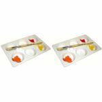 Major Brushes 6 Well Economy Palette - 1 Palette (Pack of 2)