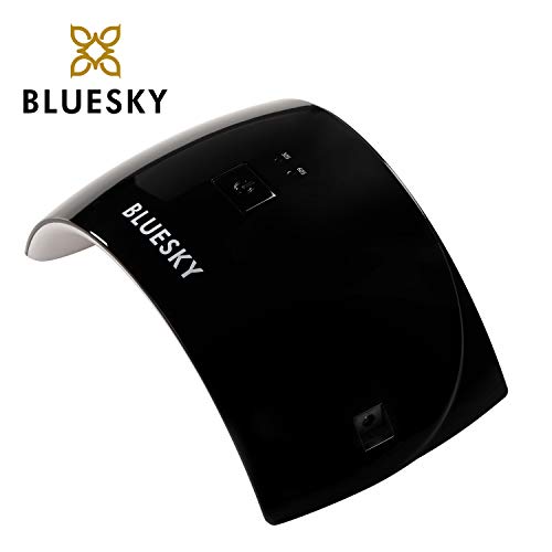 Bluesky Professional LED and UV Light Nail Lamp for Gel Polish Curing, 24W Professional Nail Dryer with 2 Timers, Auto Sensor, UK Plug, Black