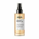 L’Oréal Professionnel 10-in-1 Leave-in Oil, With Protein And Gold Quinoa for Dry And Damaged Hair, Serie Expert Absolut Repair, 90 ml