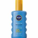 NIVEA SUN Protect & Bronze Bronzing Activator Sun Spray SPF 20 (1 x 200 ml), Sunscreen with UVA/UVB Sun Protection for a naturally bronzed tan