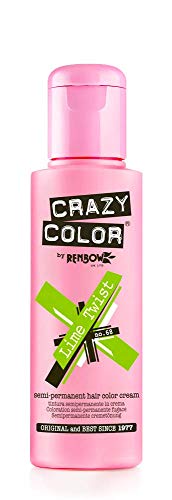 Crazy Color Hair Color Cream Number 68, Lime Twist 100 ml, (Pack of 1)
