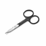 Manicare Black Nail Scissors, Precision Blades, Quality Surgical Grade Japanese Stainless Steel, Home And Professional Trimming Of Nails, Long La