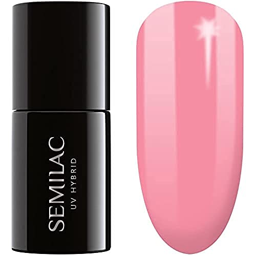 SEMILAC Gel Nail Polish | Long Lasting and Easy to Apply | Perfect for Home and Professional Manicure and Pedicure - 002 Delicate French UV Gel N