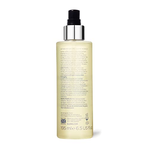 ELEMIS Nourishing Omega-Rich Cleansing Oil, Cleansing Face Oil to Cleanse, Sooth and Soften Skin, Vitamin-Rich Facial Oil to Gently Remove Impuri