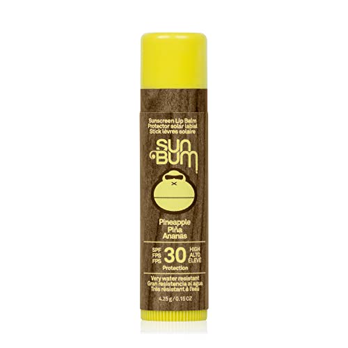 Sun Bum SPF 30 Coconut Sunscreen Lip Balm, Vegan and Cruelty Free Broad Spectrum UVA/UVB Lip Care, Made with Aloe and Vitamin E for Moisturised L