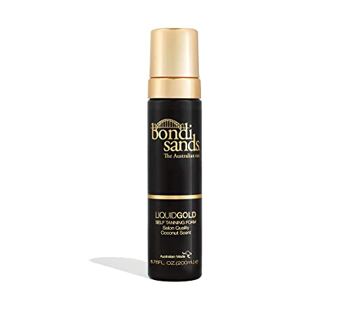 Bondi Sands Liquid Gold Self-Tanning Foam | Lightweight, Fast-Drying Formula Gives Skin a Sun-Kissed Glowing Golden Tan, Enriched with Argan Oil,