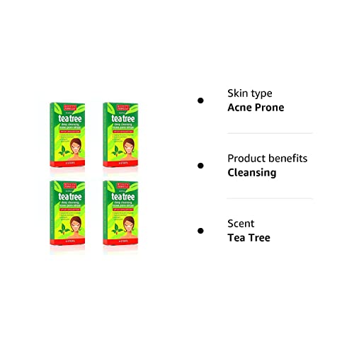 24x Australian Tea Tree & Witch Hazel Nose Strips | Removes Blackheads, Unclogs & Tightens Pores