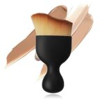 Angled Flat Foundation Brush Multifunctional Tanning and Makeup Brush (Foundation Makeup Brush-Brown)