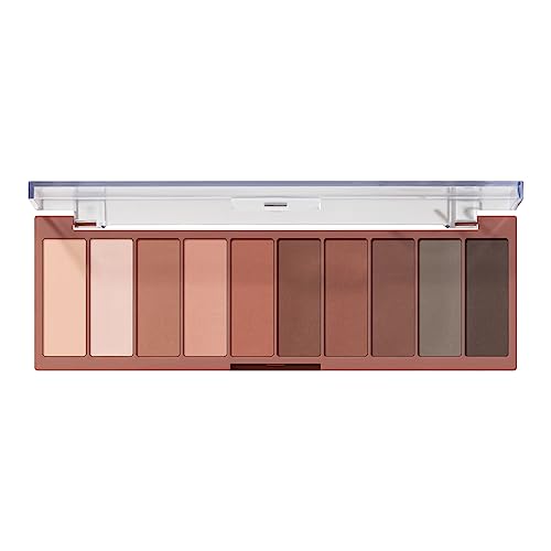 e.l.f. Perfect 10 Eyeshadow Palette, Ten Ultra-pigmented Nude, Matte Shades, Blendable Formula, Vegan & Cruelty-free, Nude Mood (Packaging May Va