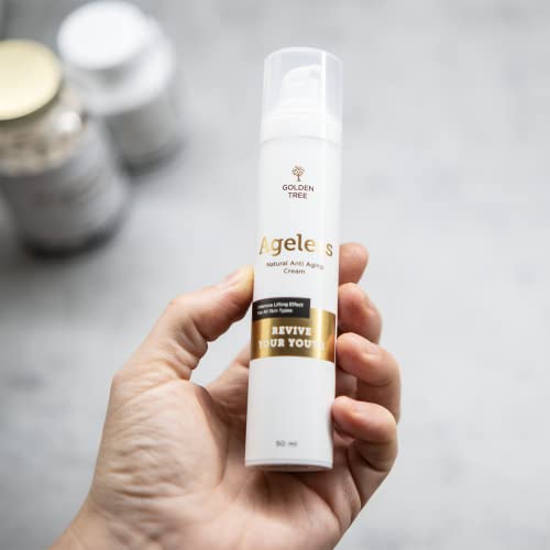 Golden Tree Ageless Anti-Wrinkle Face Cream - Anti-Aging Day and Night Face Cream - Skincare Formula Raises Collagen & Elastin Levels - Improves