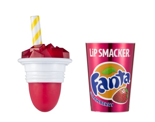 Lip Smacker - Coca-Cola Cup Collection - Strawberry Fanta Coke Cup Lip Balm for Kids - Fanta Strawberry Flavour - Sweet Gift for Your Friends - S