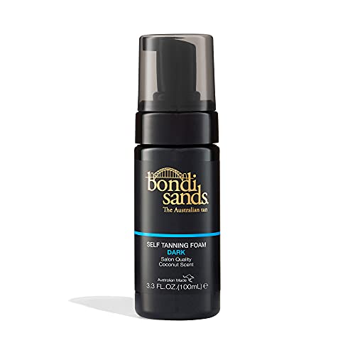 Bondi Sands Dark Self-Tanning Foam - Lightweight, Buildable Formula Gives a Sun-Kissed Glow for a Flawless Finish; Enriched with Aloe Vera; Vegan