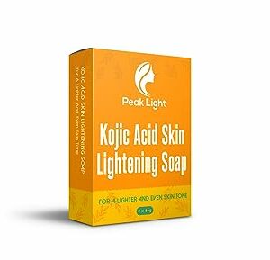 2 x 65G Peak Light Kojic Acid Skin Lightning Soap Face Bar-Targets Dark Spots Gently heals acne impurities and eliminates red spots and scars–The