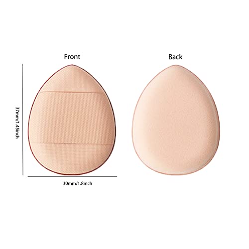 Powder Puff Face Triangle for Loose Powder Body Eyes Cosmetic Foundation (2 Triangle, 1 Mini)