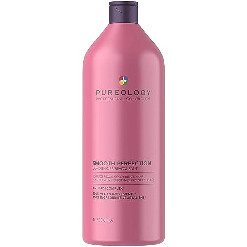 Pureology Smooth Perfection, Shampoo, For Frizz-Prone, Colour Treated Hair, Vegan Formulas, Sulphate Free for a Gentle Cleanse