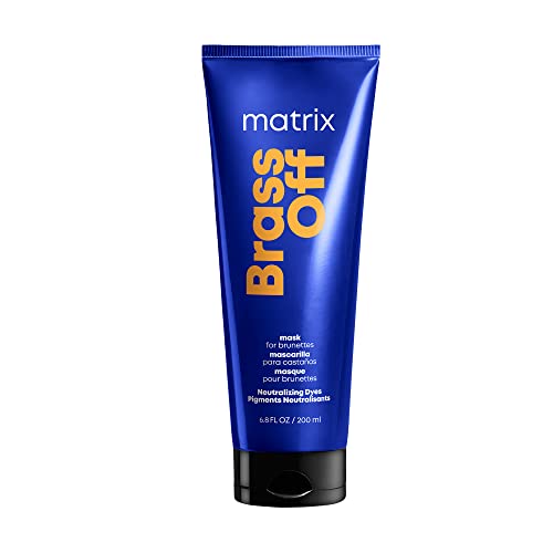 Matrix Brass Off blue hair mask, to help neutralise unwanted orange undertones on lightened brunettes,Total Results 200 ml