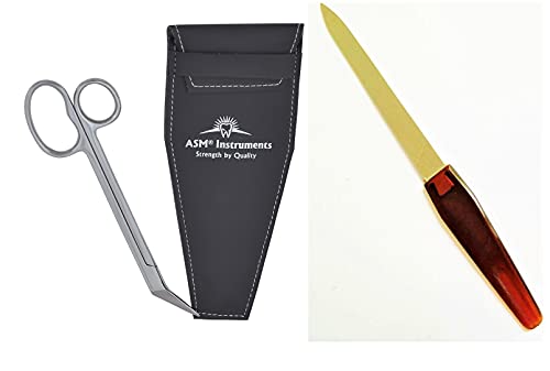 ASM® Nail Scissors - Long Handled Sharp Nail Clippers Cutters for Fingernail & Toenail Extra Long Thick Toe Nail Scissors Clippers Cutters Chirop