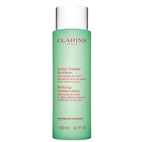 Clarins Purifying Toning Lotion, Meadowsweet & Saffron Flower Extract, 200ml