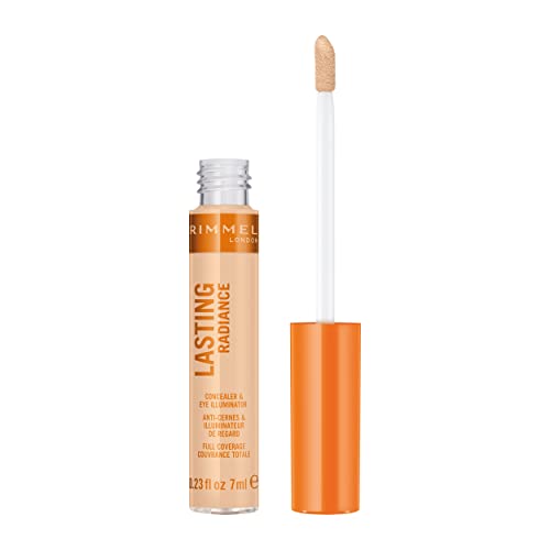 Rimmel Lasting Radiance Full Coverage Concealer and Eye Illuminator, 10 Ivory, 7ml