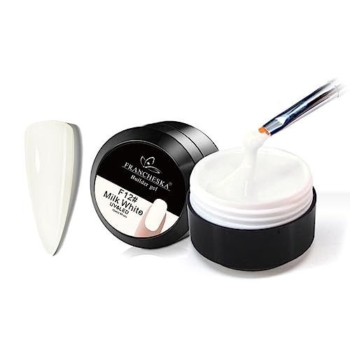 Clear Builder Nail Gel, Builder Gel for Nails Nail Extension Gel UV/LED Nail Base Building Gel for Nail Repair Extension & Modeling Strengthening