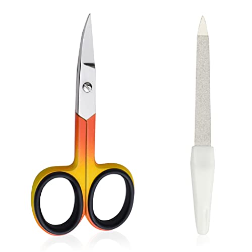Cucoon Nail Scissors Curved Design Rust Free Scissor for Shaping Nails, Trimming Hairs and Grooming, A Multipurpose Cuticle Scissors for Manicure