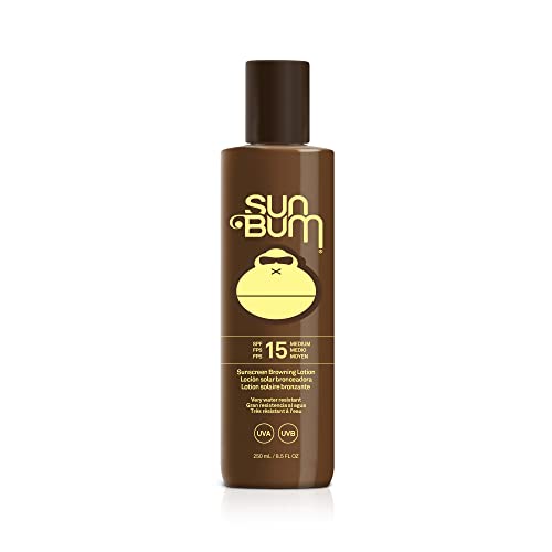 Sun Bum SPF 15 Moisturizing Browning Oil, Broad Spectrum UVA/UVB Protection Tanning Oil, Vegan Formula Made With Coconut Oil, 250ml