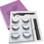 Magnetic Eyelashes Set (3 Pairs) - UK Lash 3D Wispy Fluffy Natural Looking Reusable False Eye Lashes with Zero Glue - Soft & Lightweight Eyelash
