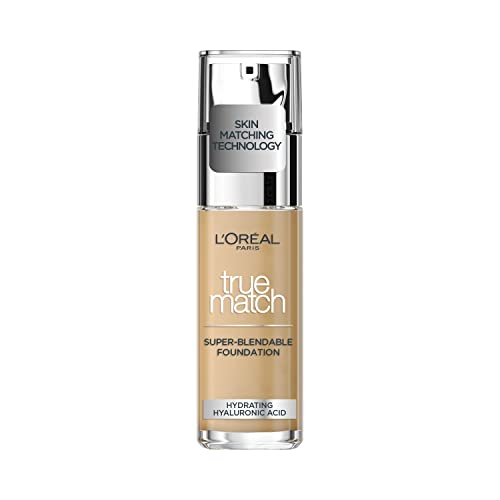 L'Oreal Paris True Match Liquid Foundation, Skincare Infused With Hyaluronic Acid, Spf 17, Available In 40 Shades, 2C Rose Vanilla, 30 Ml