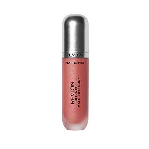 Revlon Ultra HD Matte Lipcolor, Velvety Lightweight Matte Liquid Lipstick in Nude / Brown, Seduction (630)