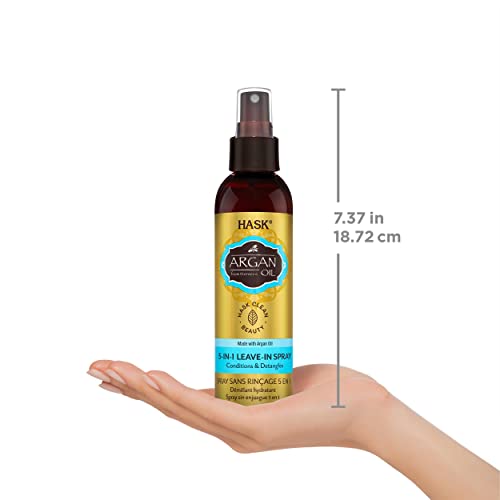 HASK Argan Oil 5-in-1 Leave-In Spray, 175 ml, (Pack of 1)