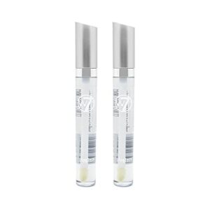 W7 Lip Gloss Wand - Soft Clear Liquid Gloss - Non-Sticky, High-Shine Finish - 2 Pack
