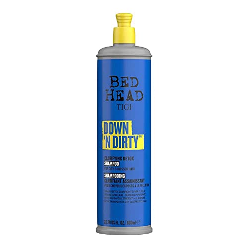 Bed Head by TIGI - Down N' Dirty Clarifying Detox Shampoo - Removes Build-Up - For All Hair Types - 600ml