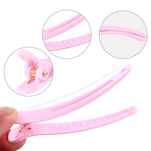 CCLKHY 6 Pcs Hair Sectioning Clips, Plastic Hairdresser Clips, Hair Hairdressing Styling Clips for Styling of All Hair Types