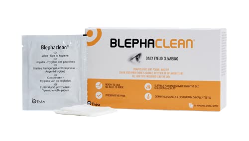 Blephaclean Daily Eyelid Wipes - Gentle Hygiene and Cleansing for Sensitive Skin | Suitable for Babies (3 Months and Up) | Preservative-Free | 20