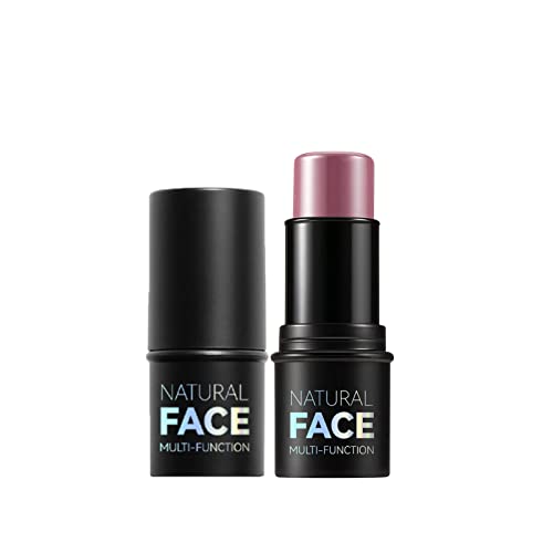 Blush Stick - Cream Blush - Waterproof Long-lasting 3-in-1 Multi-Use Blusher Contour for Lip Cheek Eye - Moisturize and Blendable Blush for Natur