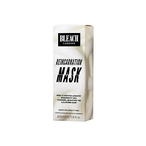 BLEACH LONDON - Reincarnation Bond Restoring Mask, Nourishing Treatment Repairs Dry, Damaged, Dyed or Bleached Hair, Reduces Breakage by 68%, Veg