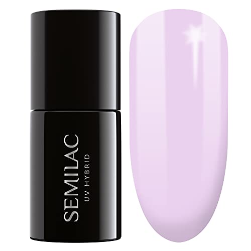 SEMILAC Gel Nail Polish | Long Lasting and Easy to Apply | Perfect for Home and Professional Manicure and Pedicure - 002 Delicate French UV Gel N