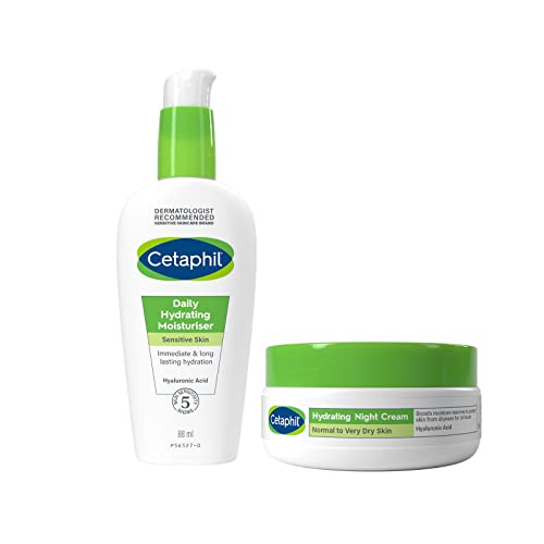 Cetaphil Daily Hydrating Face Moisturiser, 88ml, For Sensitive Skin, With Hyaluronic Acid