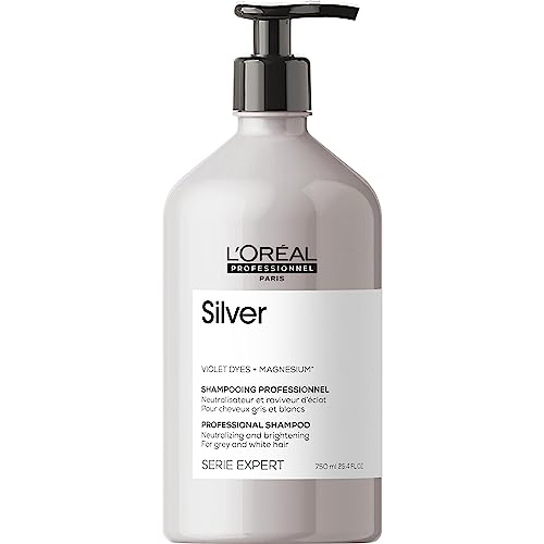 L’Oréal Professionnel | Shampoo, For Grey, White or Light Blonde Hair, Serie Expert Silver