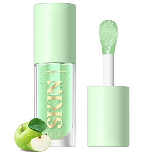 LANGMANNI No-Sticky Lip Gloss/Balm Lip Care,Fruit Flavoured Lip Oil For Dry Lip's Moisturizing Hydrating And Nourishing (Strawberry)