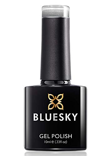 Bluesky Gel Nail Polish, Spring 2021 Collection, Move With Grace Ss2110, 10 ml, Silver, Metallic, Shimmer (Requires Curing Under LED or UV Lamp)