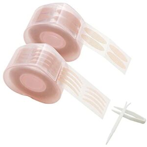 1200pcs/600 Pairs Self-Adhesive Invisible Double Eyelid Tape Eyelid Lift Strips Instant Eyelid Stickers Eye Tapes Fiber for Hooded Droopy Uneven