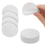 8 Pack Makeup Sponge Blenders, Circle Shaped, White, Soft and Flexible, Foundation Make up Blender Pads for Liquid, Creams, and Powders, Wet and