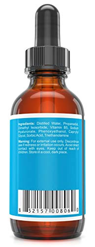 Hydrolific Serum - Ultra Pure Hyaluronic Acid Serum Boosted With Vitamin B5 (Large 60 ml) - Formulated To Maximize Dermal Penetration And Provide