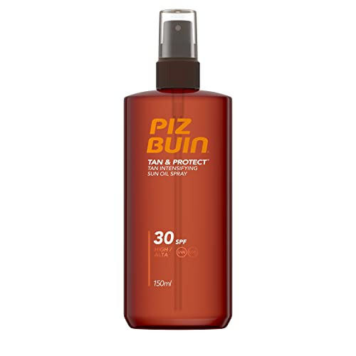 Piz Buin Tan and Protect Tan Accelerating Oil Spray SPF 30 High, 150 ml (Pack of 1)